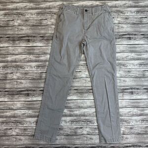 American Eagle Outfitters Flex Men's Slim Fit Light Grey Gray Chinos 29 x 34 Zip